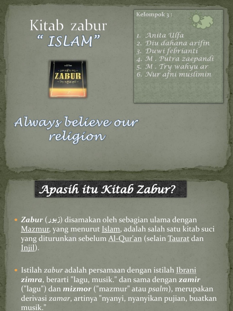 Detail Gambar Kitab Zabur Nomer 36