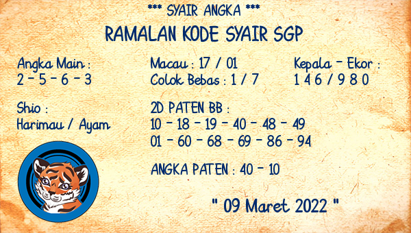 Detail Gambar Kode Syair Sgp Hari Ini Nomer 5