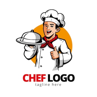 Detail Gambar Koki Kartun Chef Logo Design Nomer 29