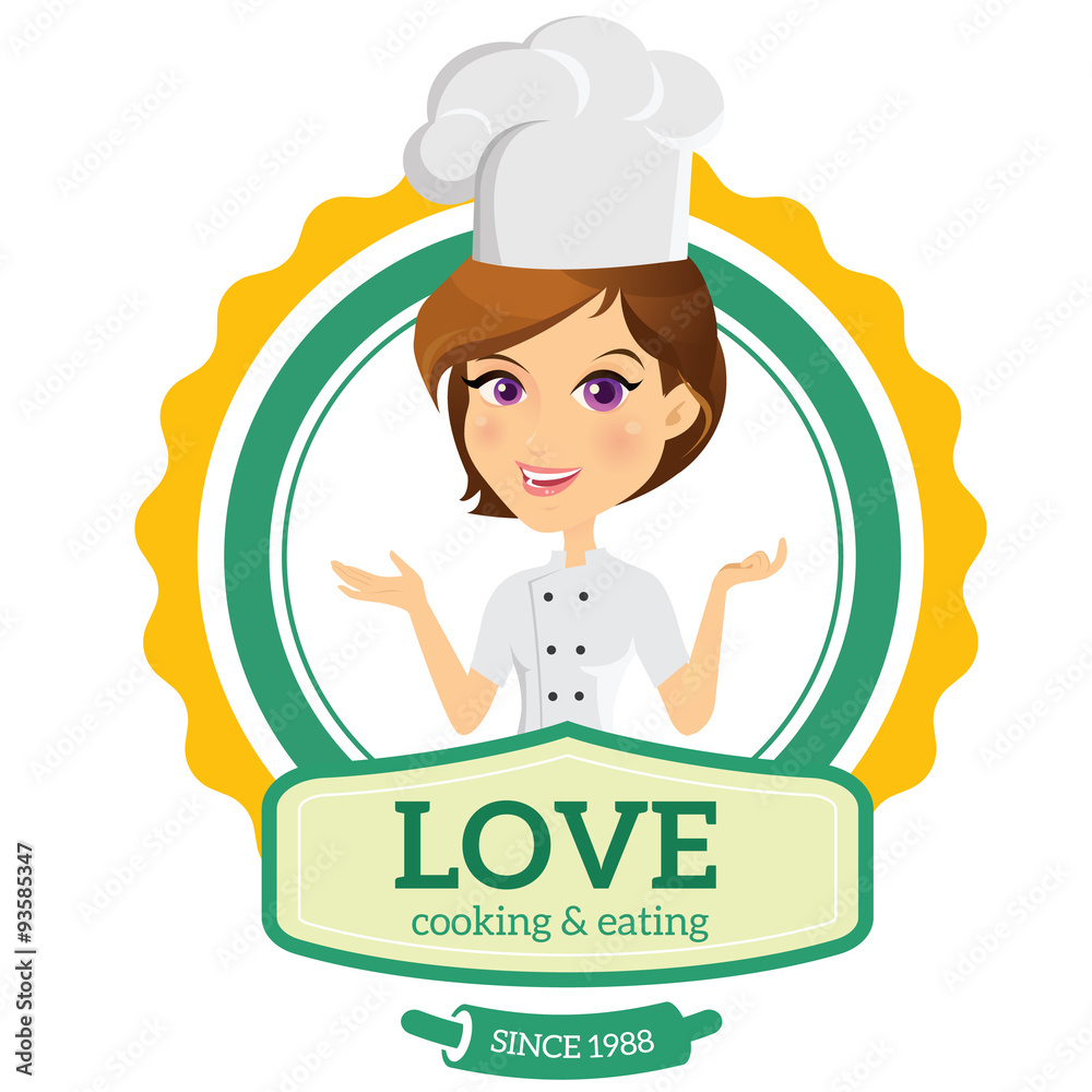 Detail Gambar Koki Kartun Chef Logo Design Nomer 38