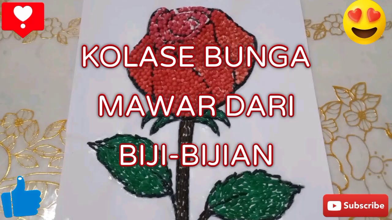 Detail Gambar Kolase Bunga Dari Biji Bijian Nomer 44