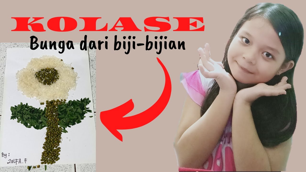 Detail Gambar Kolase Bunga Dari Biji Bijian Nomer 55