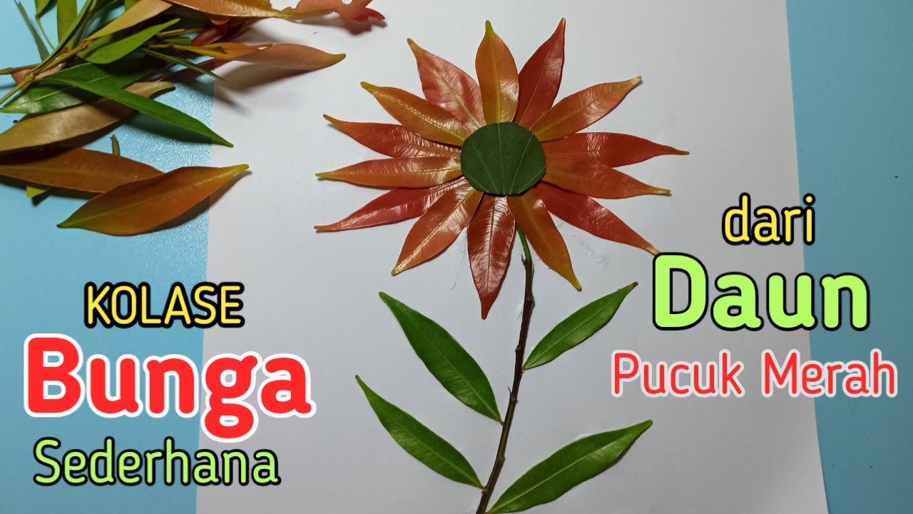 Detail Gambar Kolase Bunga Dari Daun Nomer 3