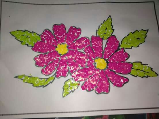 Detail Gambar Kolase Bunga Dari Kertas Warna Nomer 31