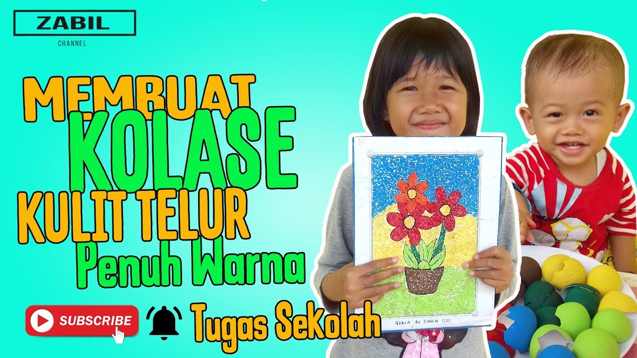 Detail Gambar Kolase Bunga Dari Kulit Telur Nomer 7