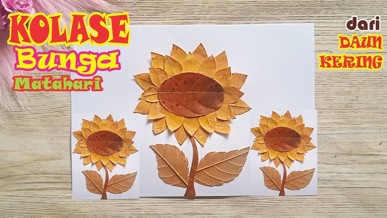 Detail Gambar Kolase Bunga Matahari Dari Kertas Origami Nomer 34