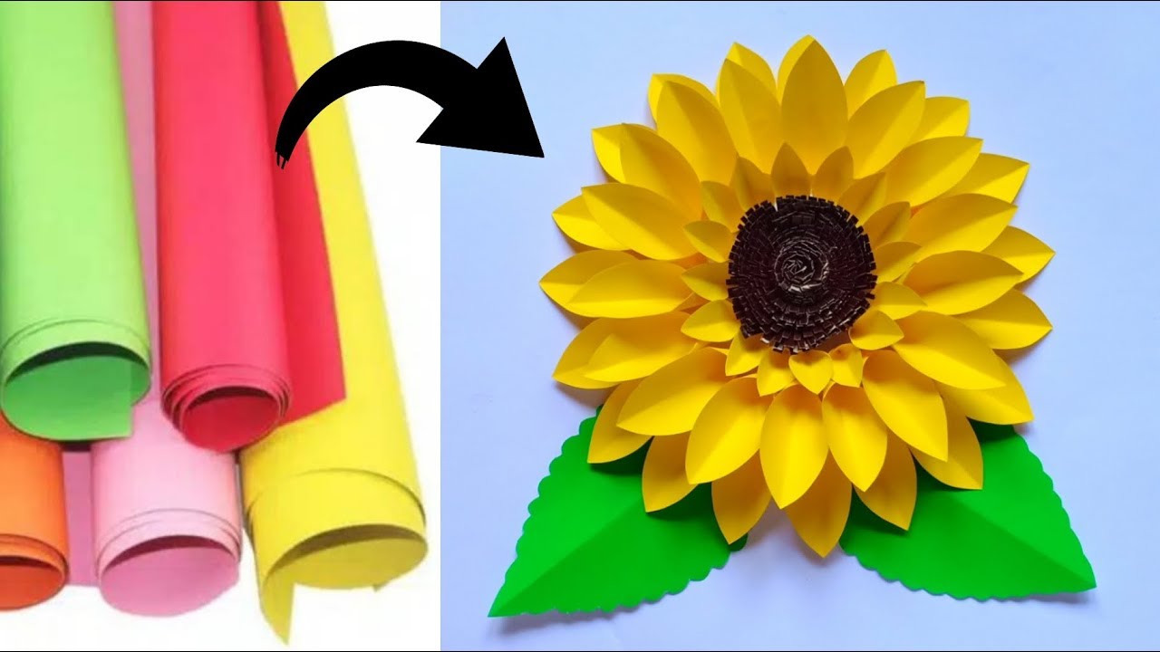 Detail Gambar Kolase Bunga Matahari Dari Kertas Origami Nomer 47