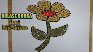 Detail Gambar Kolase Bunga Mawar Dari Biji Bijian Nomer 17