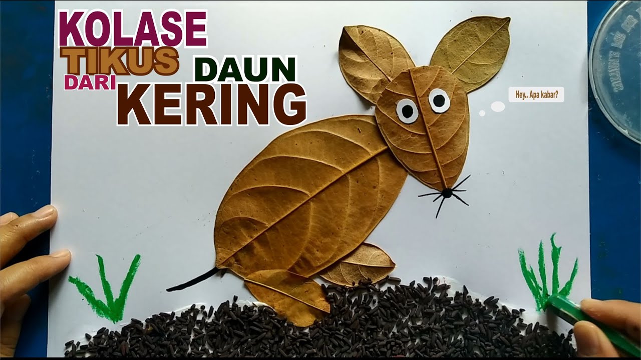 Detail Gambar Kolase Hewan Dari Daun Kering Nomer 8