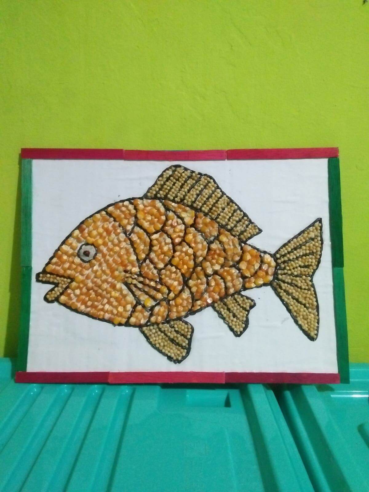 Detail Gambar Kolase Ikan Dari Biji Bijian Nomer 16