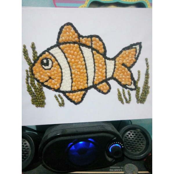 Detail Gambar Kolase Ikan Dari Biji Bijian Nomer 37