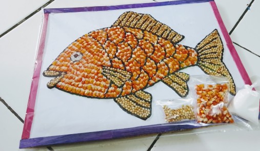 Detail Gambar Kolase Ikan Dari Biji Bijian Nomer 40