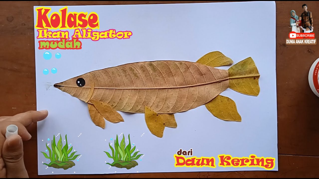 Detail Gambar Kolase Ikan Dari Daun Kering Nomer 13