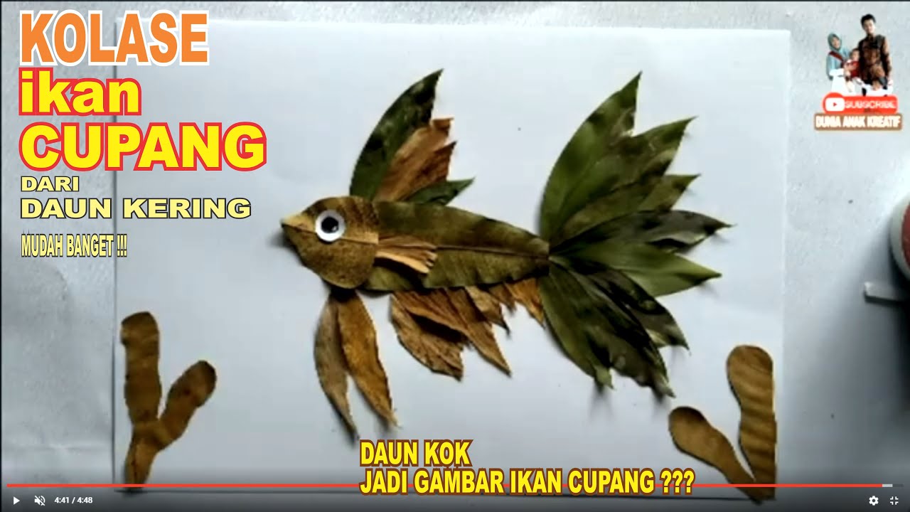 Detail Gambar Kolase Ikan Dari Daun Kering Nomer 17