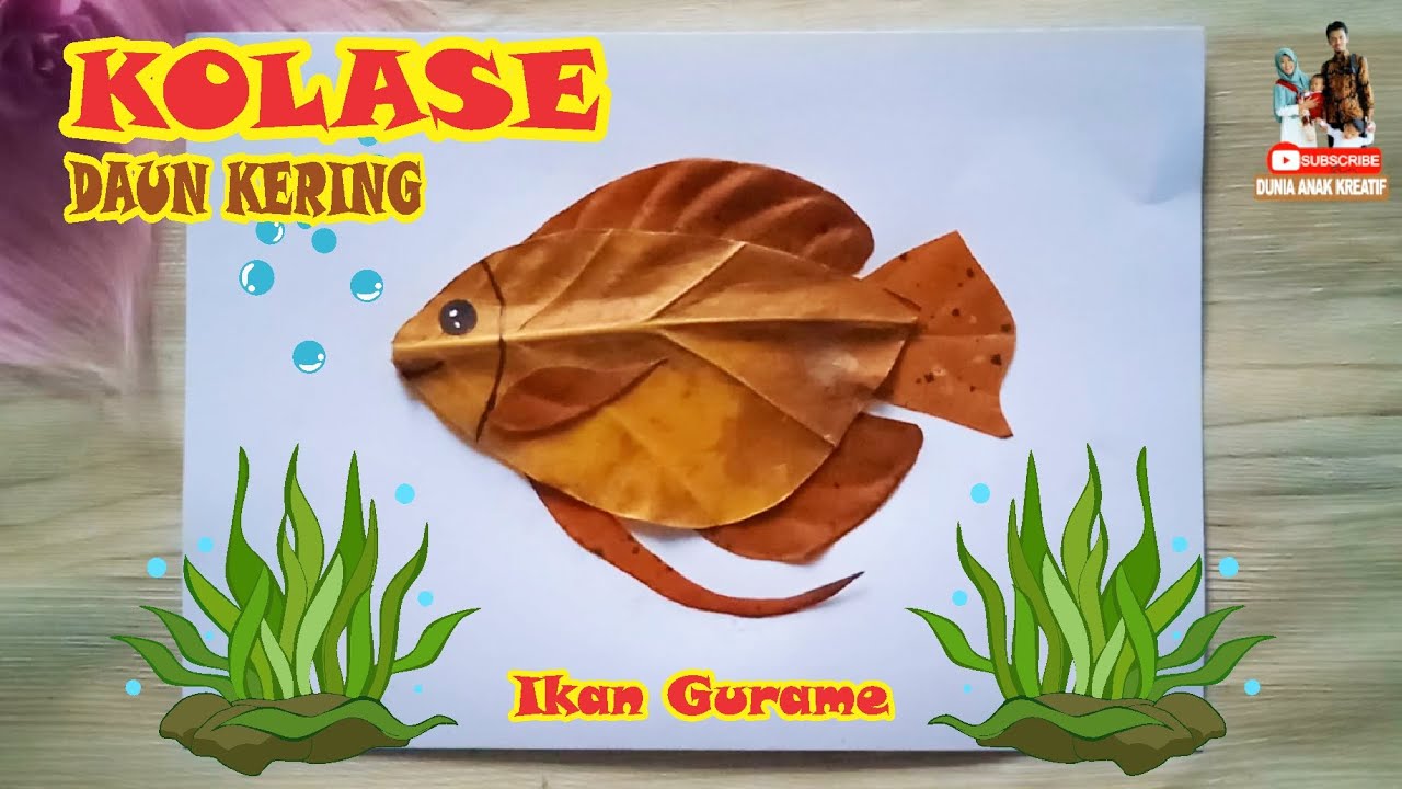 Detail Gambar Kolase Ikan Dari Daun Kering Nomer 6