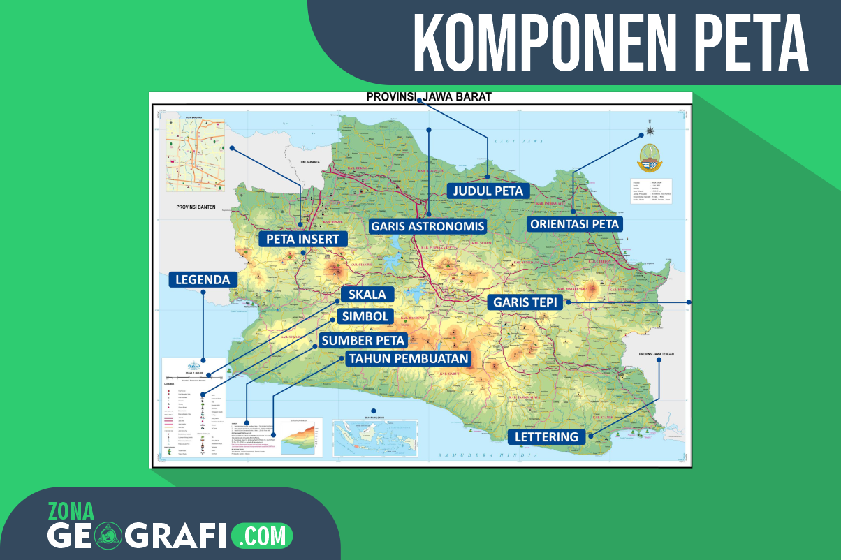 Detail Gambar Komponen Komponen Peta Nomer 13