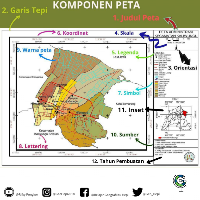 Detail Gambar Komponen Komponen Peta Nomer 27