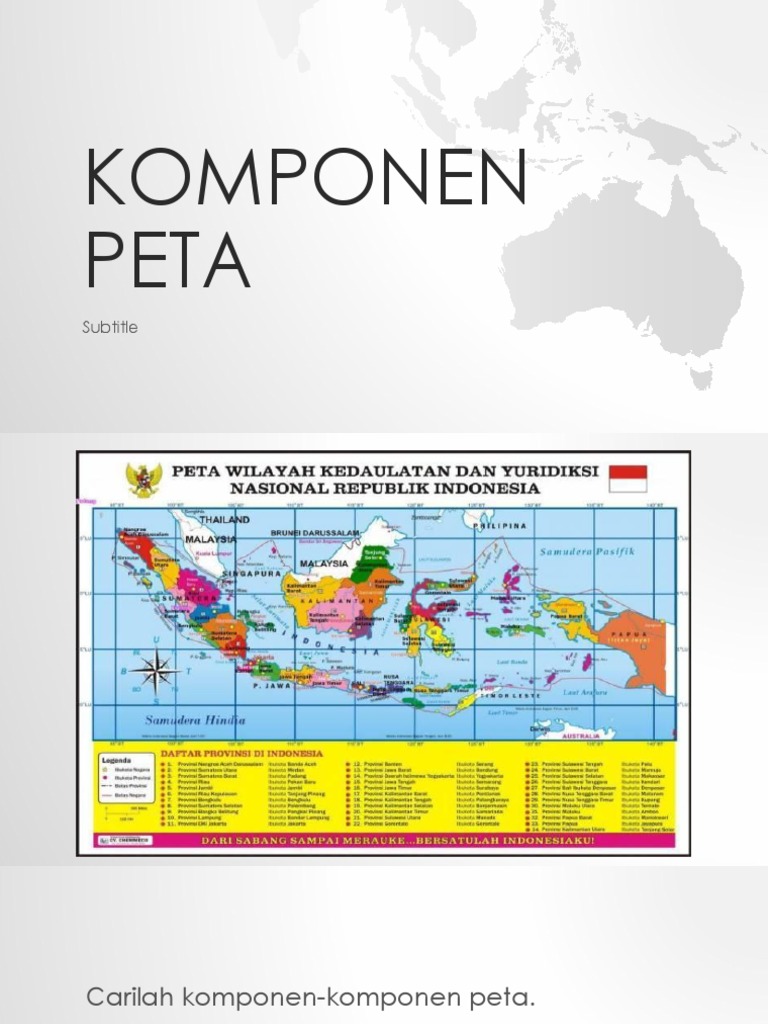 Detail Gambar Komponen Komponen Peta Nomer 40