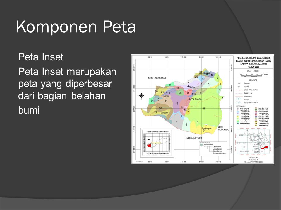 Detail Gambar Komponen Komponen Peta Nomer 45