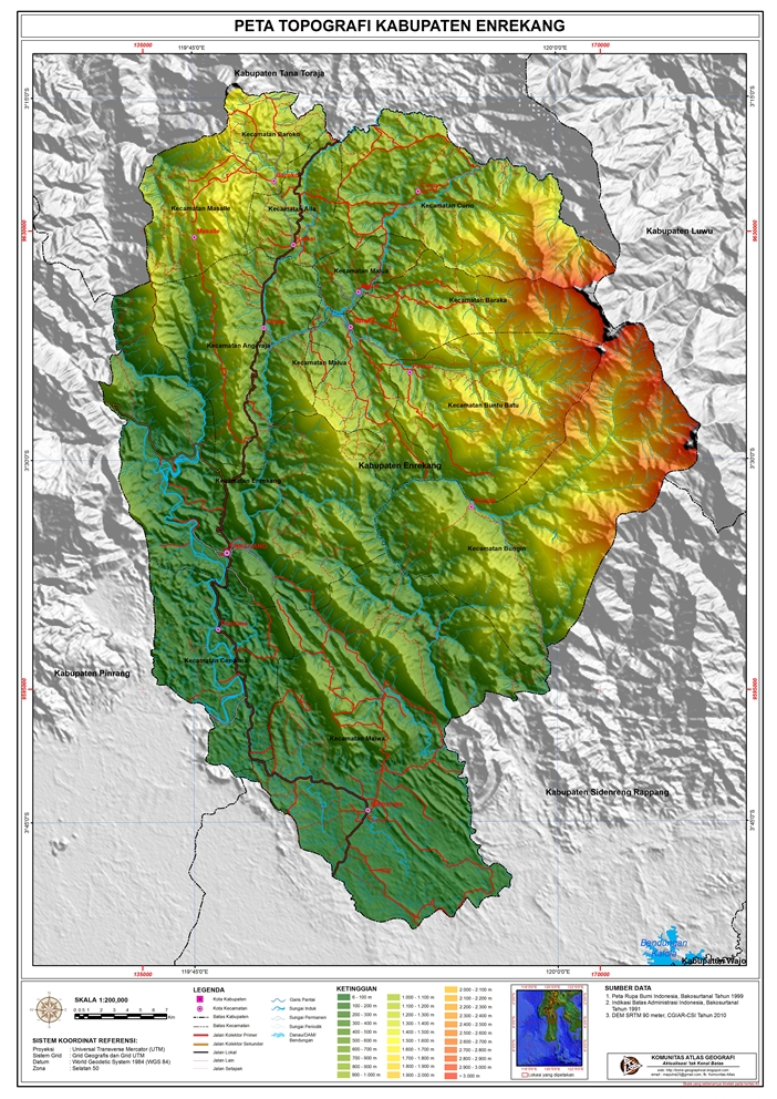 Detail Gambar Komponen Peta Topografi Nomer 35