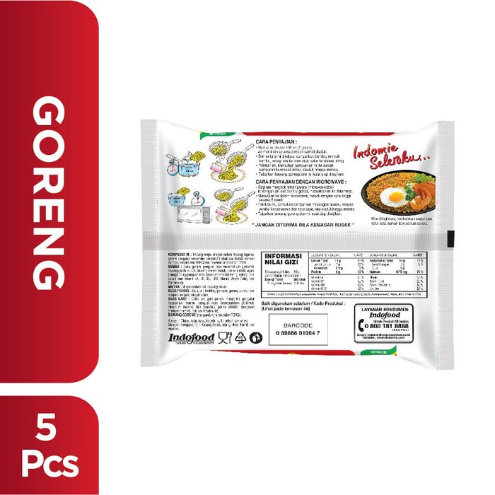 Detail Gambar Komposisi Indomie Goreng Nomer 5