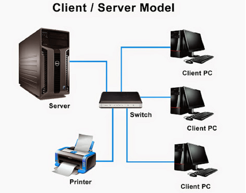 Detail Gambar Komputer Client Server Nomer 3
