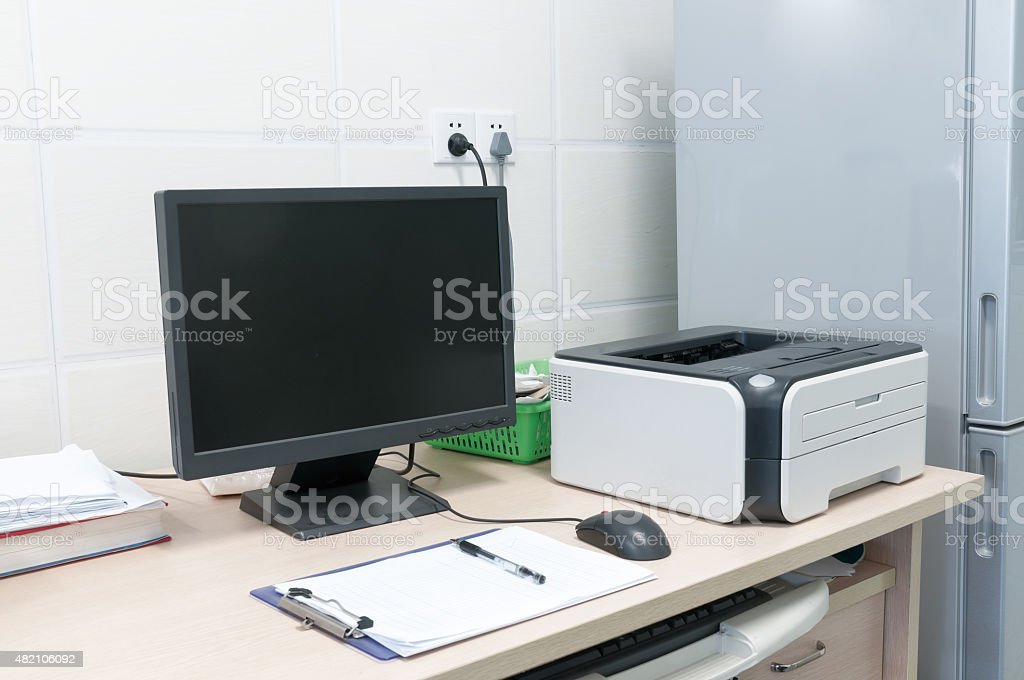 Detail Gambar Komputer Dan Printer Di Kantor Nomer 4