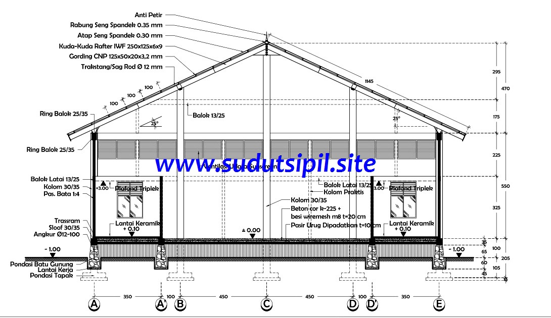 Detail Gambar Konstruksi Gudang Nomer 42