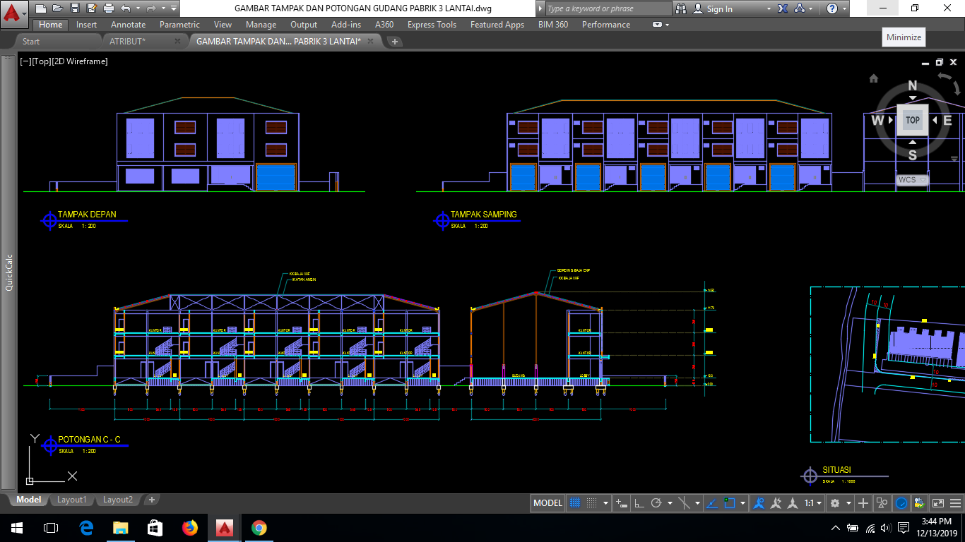 Detail Gambar Konstruksi Gudang Dwg Nomer 18