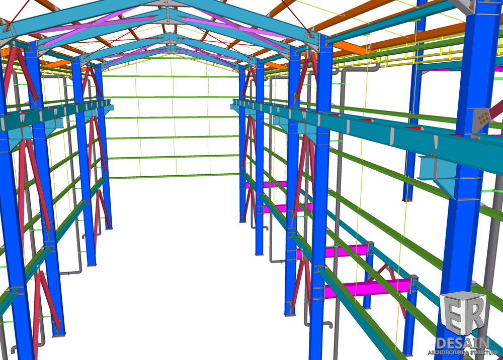 Detail Gambar Konstruksi Gudang Dwg Nomer 33