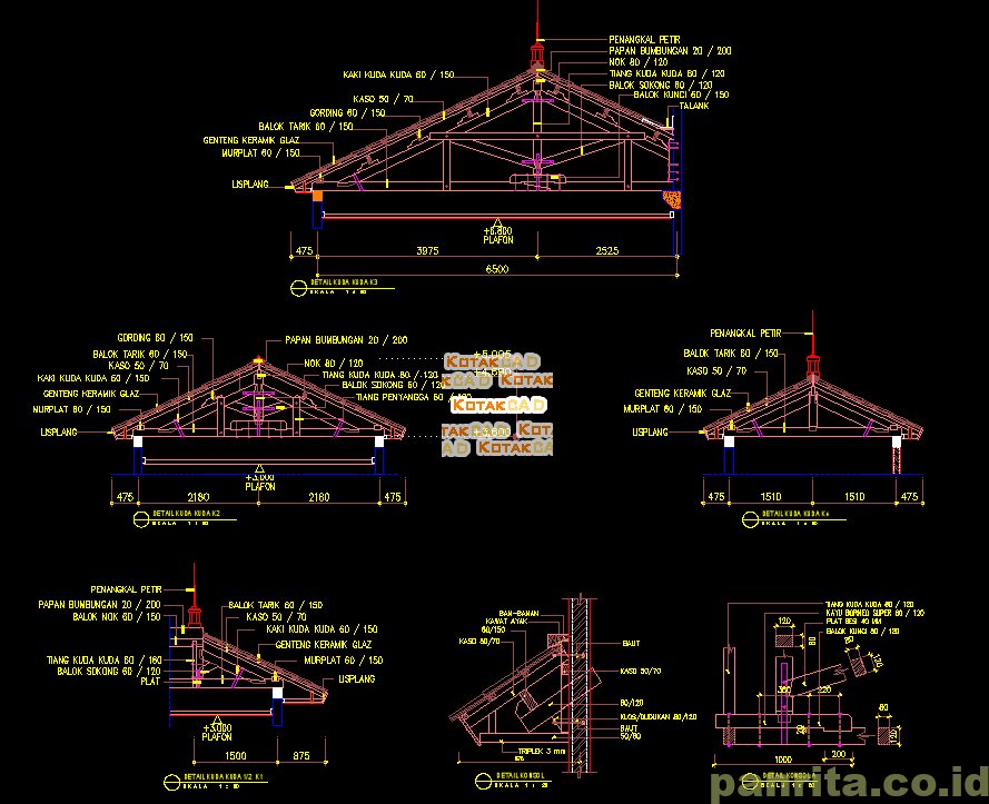 Detail Gambar Konstruksi Kuda Kuda Kayu Nomer 49