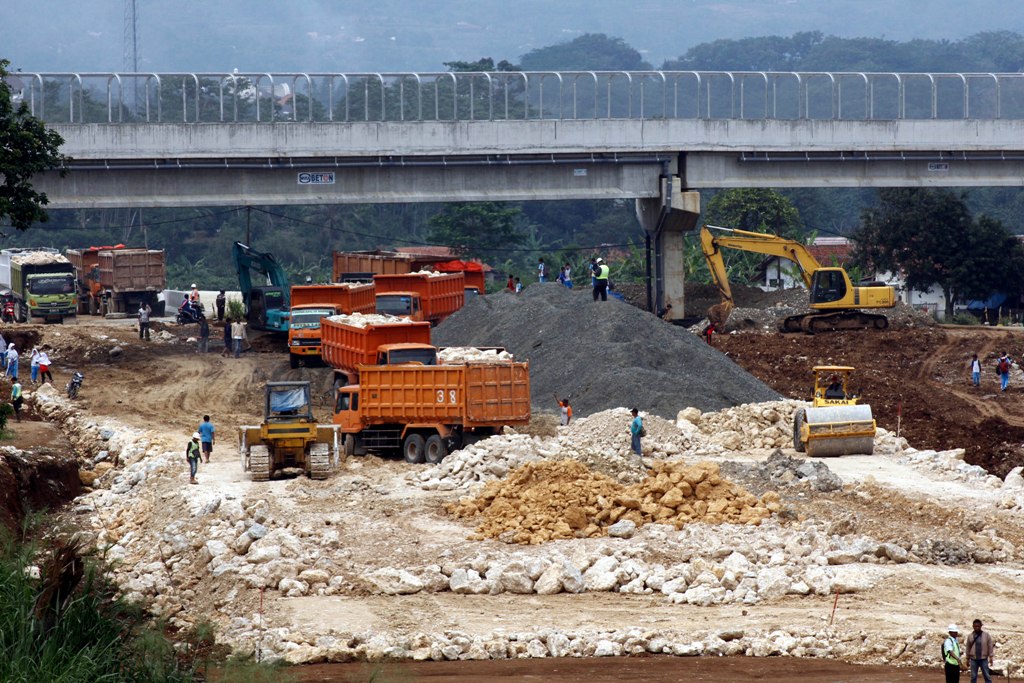 Detail Gambar Konstruksi Tahap Evaluasi Pada Proyek Jembatan Nomer 45