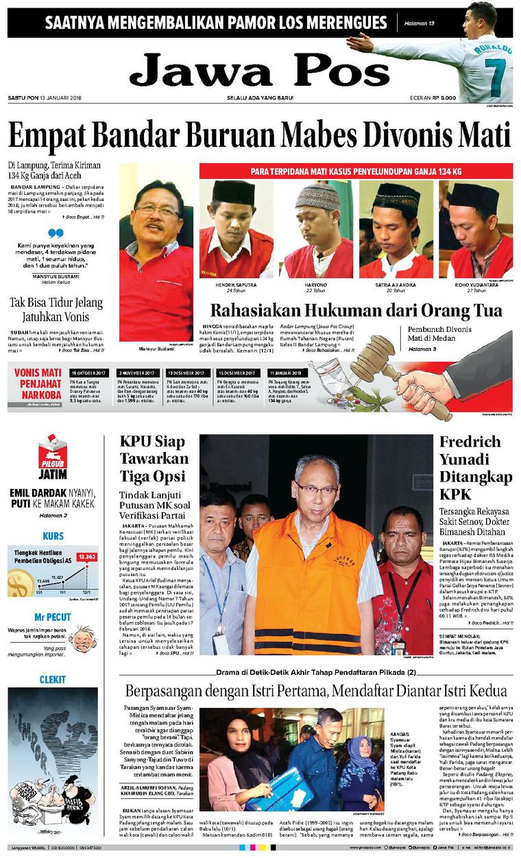 Detail Gambar Koran Jawa Pos Hari Ini Nomer 14