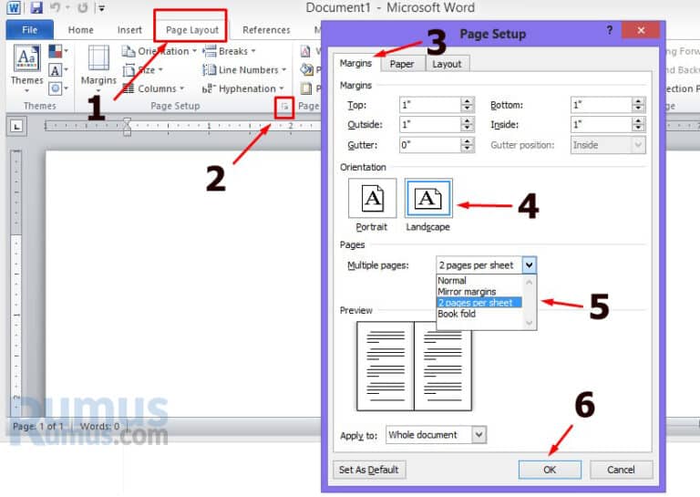 Detail Gambar Kotak Dialog Membuat Halaman Kertas Pada Word Nomer 10