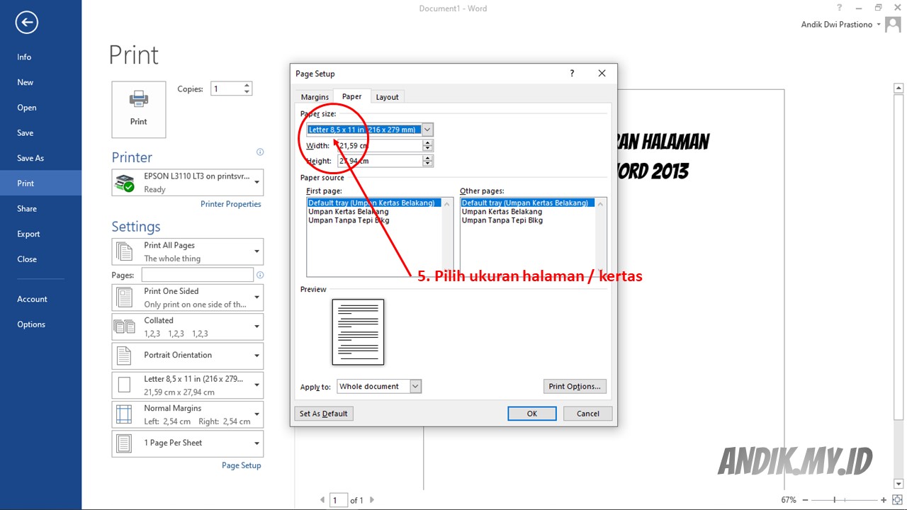 Detail Gambar Kotak Dialog Membuat Halaman Kertas Pada Word Nomer 53