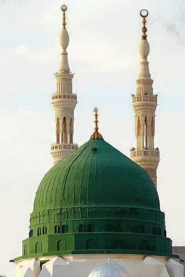 Detail Gambar Kubah Hijau Masjid Nabawi Nomer 2