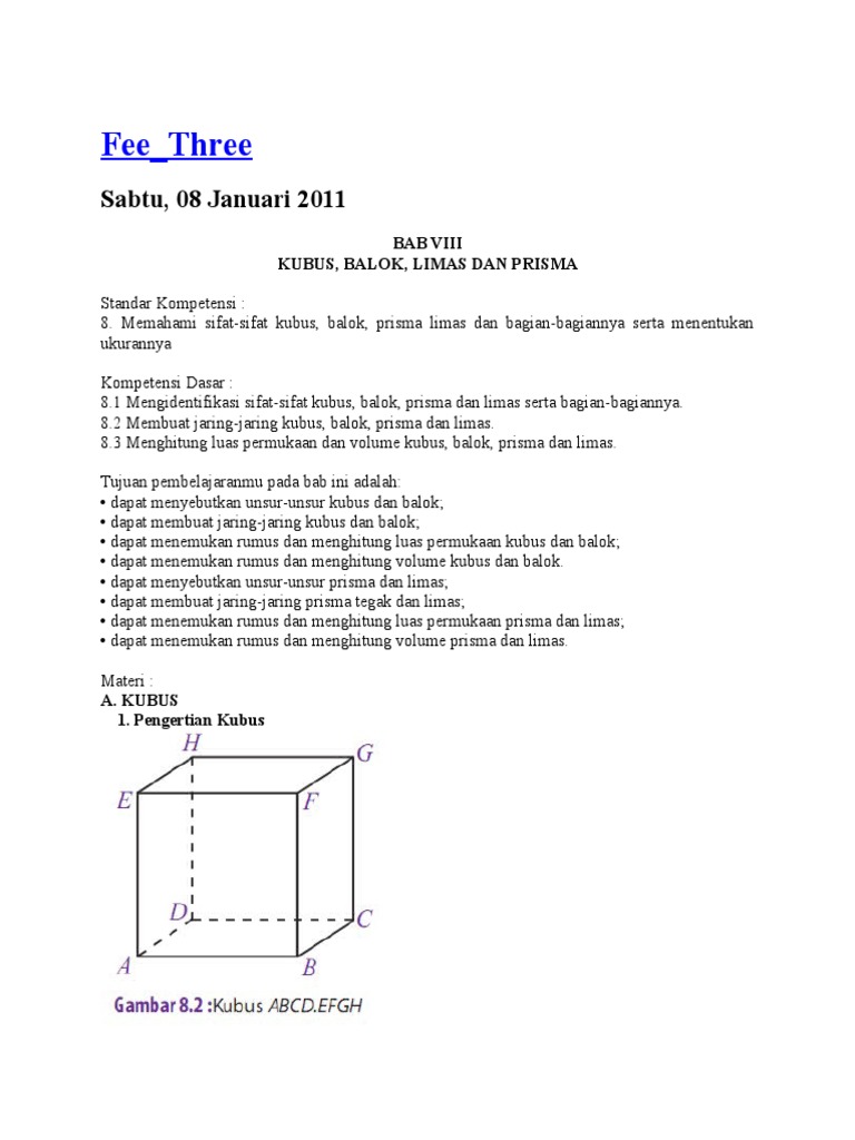 Detail Gambar Kubus Balok Prisma Limas Nomer 17