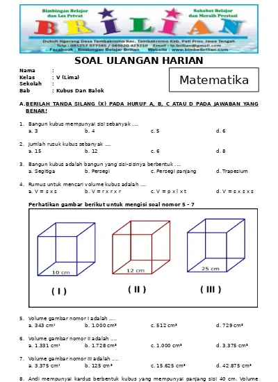 Detail Gambar Kubus Di Bagi Lima Nomer 38