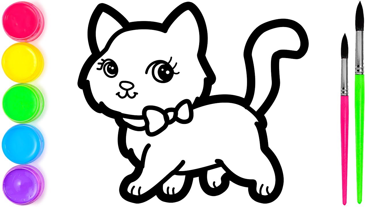 Detail Gambar Kucing Hitam Putih Simple Nomer 6