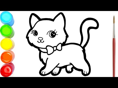 Detail Gambar Kucing Untuk Diwarnai Nomer 25