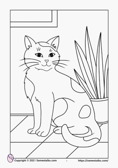 Detail Gambar Kucing Untuk Diwarnai Nomer 49