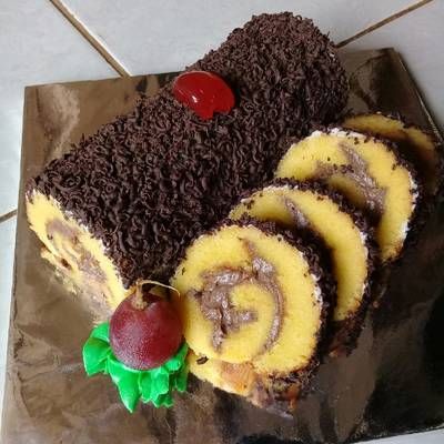 Detail Gambar Kue Bolu Gulung Nomer 16