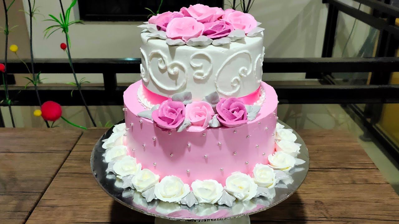 Detail Gambar Kue Pengantin 2 Tingkat Nomer 7