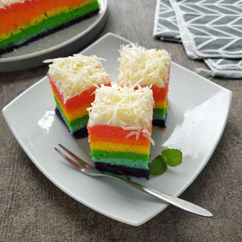 Detail Gambar Kue Rainbow Cake Nomer 15