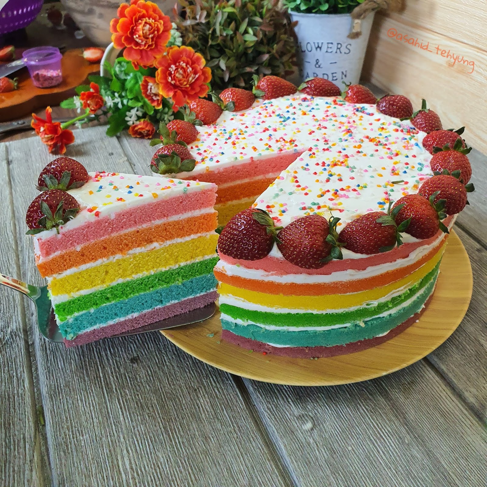 Detail Gambar Kue Rainbow Cake Nomer 38