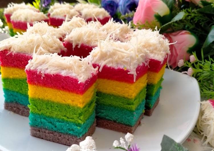 Detail Gambar Kue Rainbow Cake Nomer 54