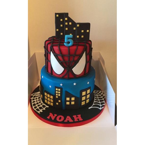 Detail Gambar Kue Tart Karakter Spiderman Nomer 11