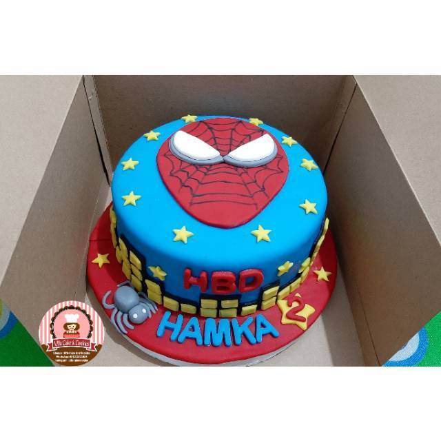 Detail Gambar Kue Tart Karakter Spiderman Nomer 19