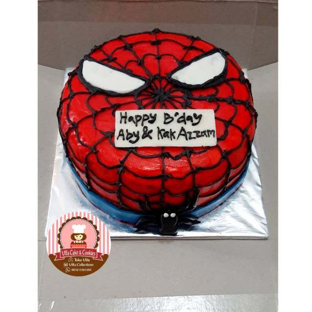 Detail Gambar Kue Tart Karakter Spiderman Nomer 3