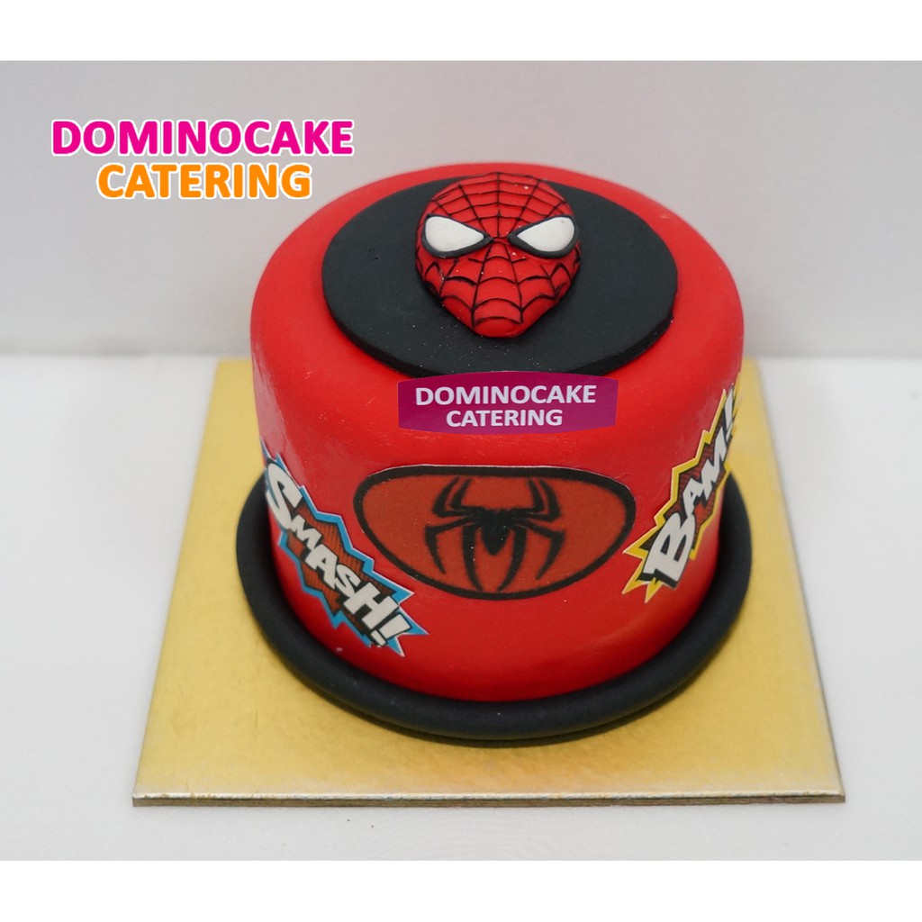 Detail Gambar Kue Tart Karakter Spiderman Nomer 47